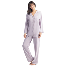 Custom Label Kvinder Plus Size Bamboo Nattøj Langærmet Pyjamas Sæt til Kvinder