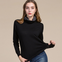 Engros Best Base Layer Silk Cashmere rullekrave sweater til koldt vejr
