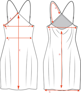 Størrelse silke kjole 0