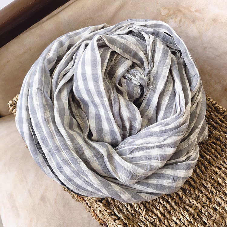 Brugerdefineret bæredygtig ternet 50% bomuld 50% modal blanding sjal plaid tørklæde