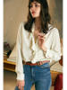 Engros 100% ren luksus kvinders silke langærmet skjorte fra 